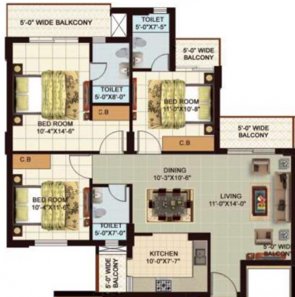  waterscape-phase-2-at-omaxe-integrated Floor Plan Floor Plan