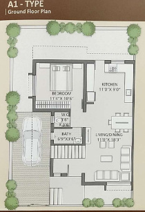  siddharth-lifestyle-homes-phase-2 Floor Plan Ground Floor Plan