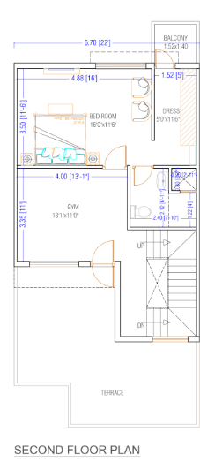 Second Floor Plan bungalow Floor Plan Second Floor Plan