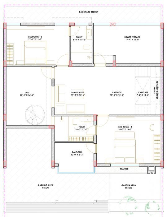 dhyanam villas Floor Plan First Floor Plan