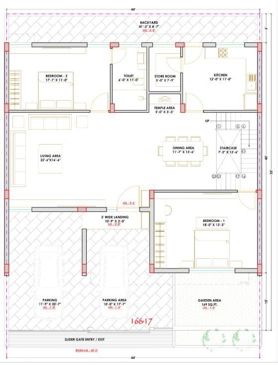 dhyanam villas Floor Plan Ground Floor Plan