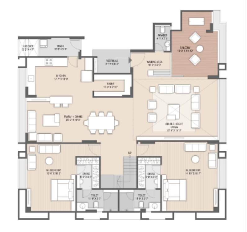  luxuria Floor Plan Lower Level Duplex Plan