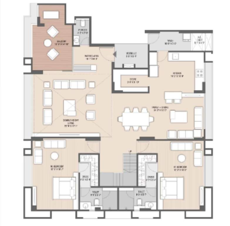  luxuria Floor Plan Lower Level Duplex Plan