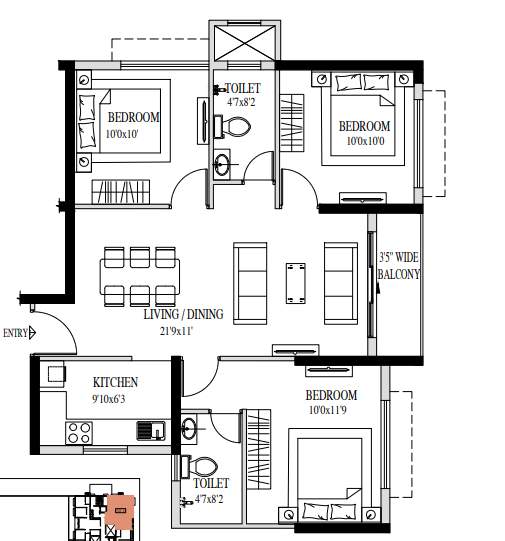  urban lakes phase ii Floor Plan Floor Plan