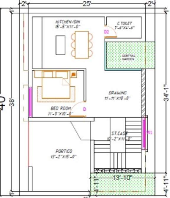 hemalata mansion i Floor Plan Ground Floor Plan