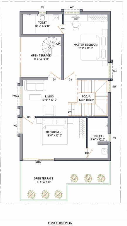  blue leaf gardenia Floor Plan First Floor Plan