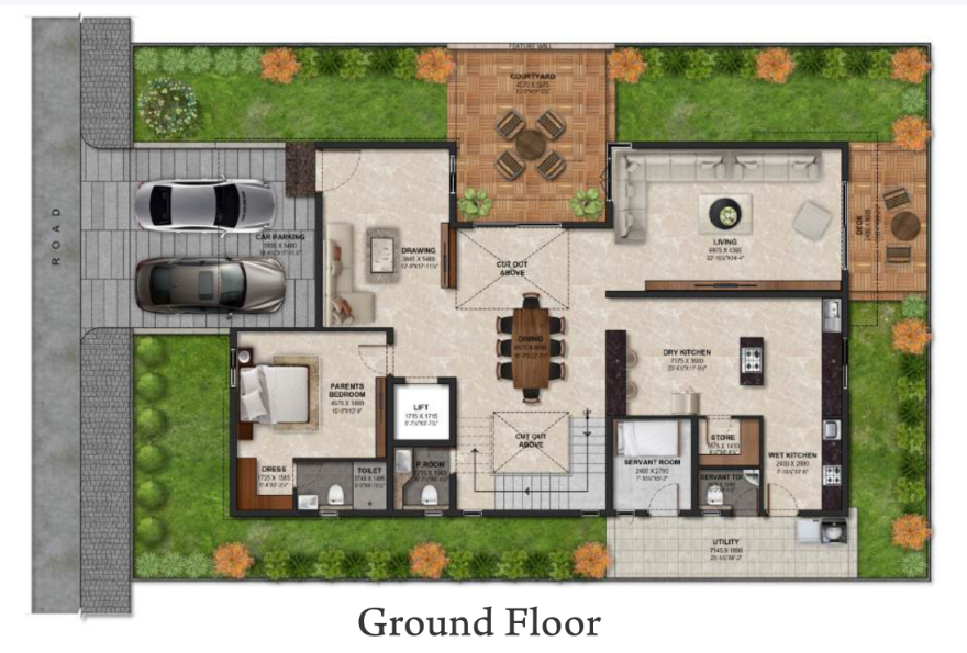  nature nest Floor Plan Ground Floor Plan