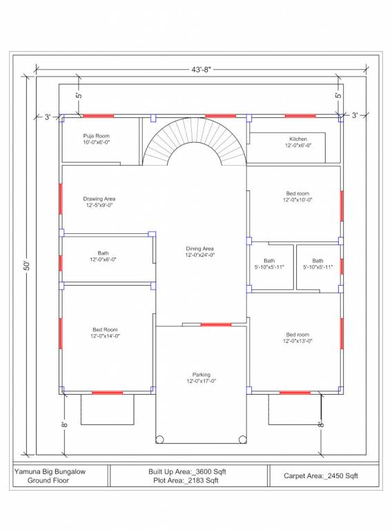  vastu vihar Floor Plan Ground Floor Plan