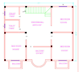 Second Floor Plan vastu vihar Floor Plan Second Floor Plan