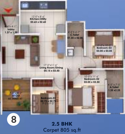 aksha-ambar-ii Floor Plan Floor Plan