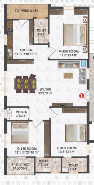  gokulam-and-nandanavanam Floor Plan Floor Plan