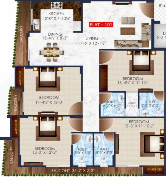  crystal-heights Floor Plan Floor Plan