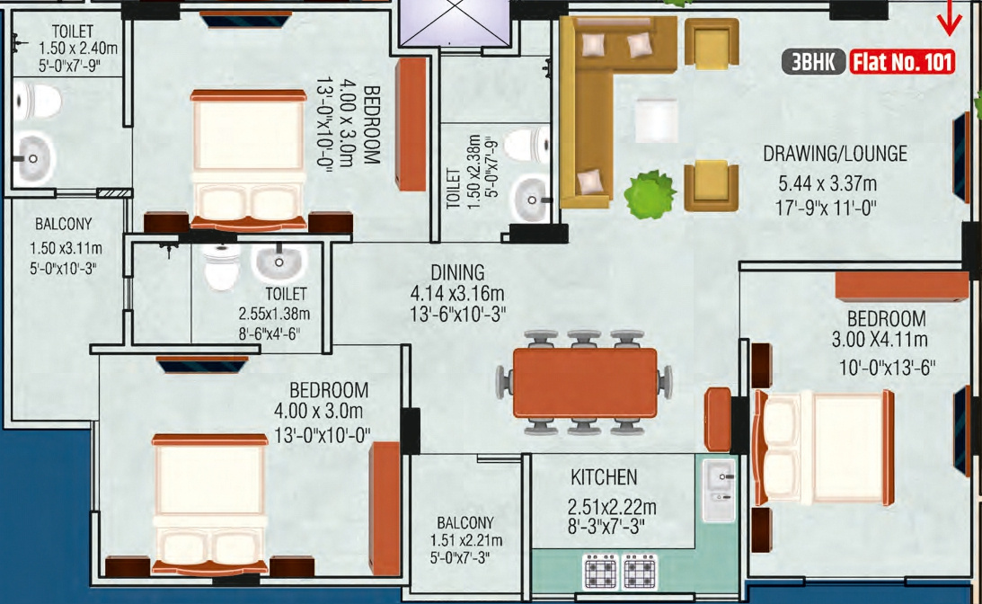  pinnacle place Floor Plan Floor Plan