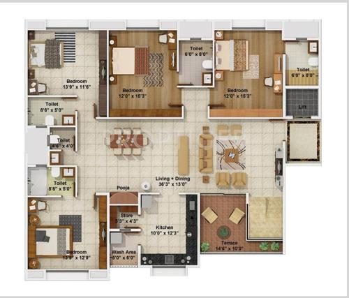 Samraat Dream Grandeur (4BHK+5T (3,000 sq ft) 3000 sq ft) Samraat Dream Grandeur (4BHK+5T (3,000 sq ft) 3000 sq ft)