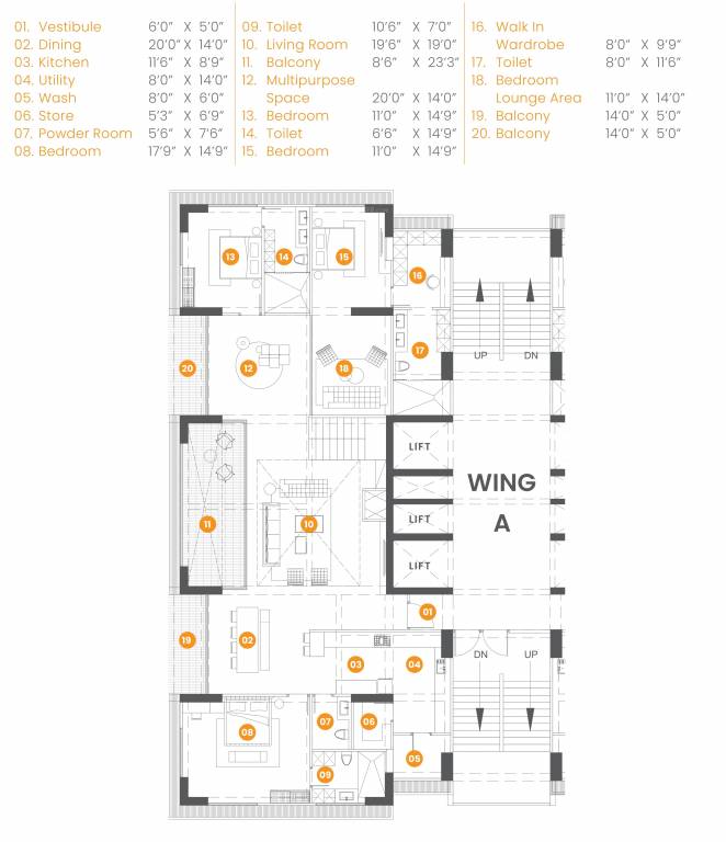  highline Floor Plan Lower Level Duplex Plan
