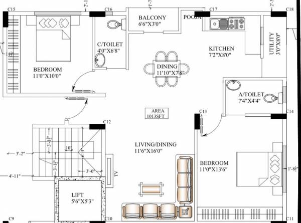  bharat-jyothi-residency Floor Plan Floor Plan