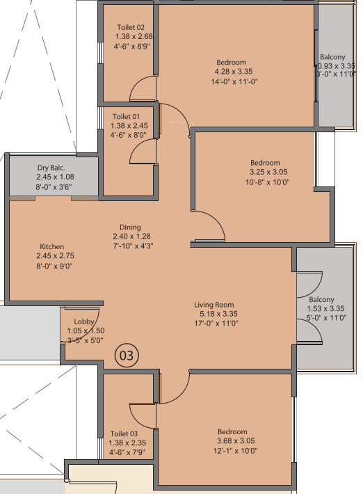 Floor Plan kohinoor viva pixel phase 2 Floor Plan Floor Plan