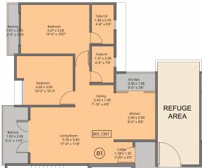 Floor Plan kohinoor-viva-pixel-phase-2 Floor Plan Floor Plan