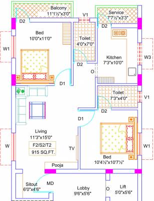 sivasakthi-flats Floor Plan Floor Plan