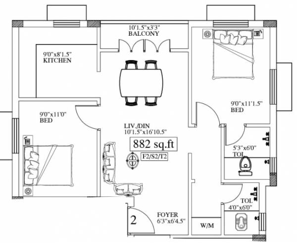  yadavi-apartments Floor Plan Floor Plan