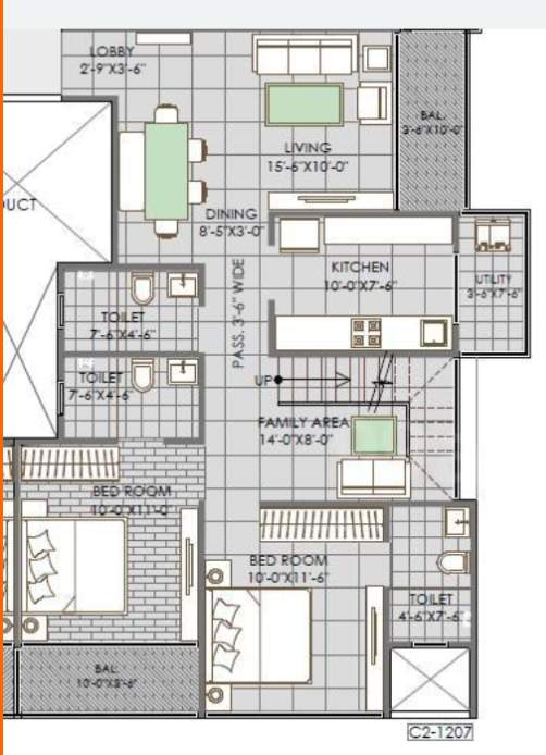 new town ph 4 d bldg Floor Plan Lower Level Floor