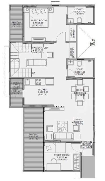new town ph 4 d bldg Floor Plan Lower Level Floor