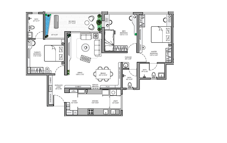 Floor Plan palladio kharadi central phase 2 Floor Plan Floor Plan