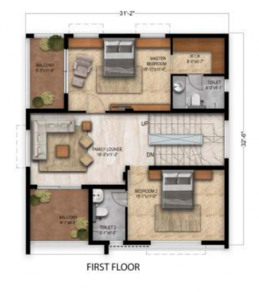 symphony-villa Floor Plan First Floor Plan