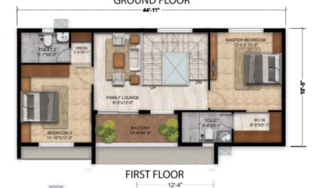  symphony villa Floor Plan First Floor Plan
