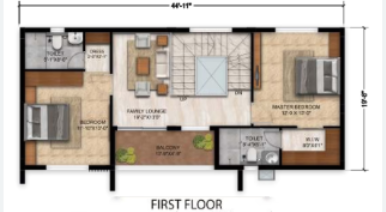  symphony villa Floor Plan First Floor Plan