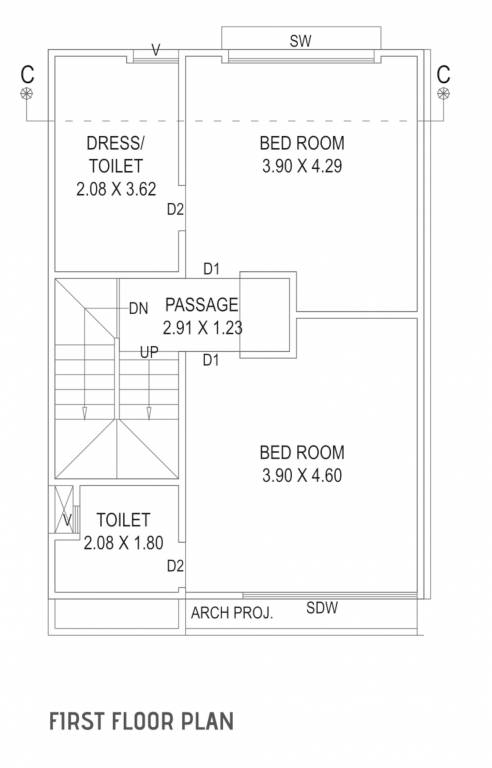  breeze Floor Plan First Floor Plan