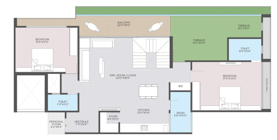  ornate pearl Floor Plan Lower Level Duplex Plan