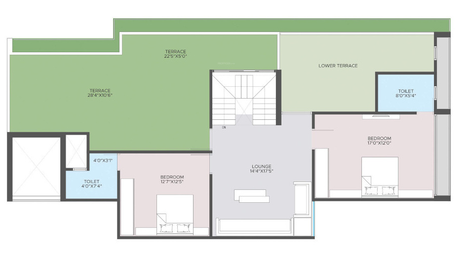  ornate pearl Floor Plan Upper Level Duplex Plan