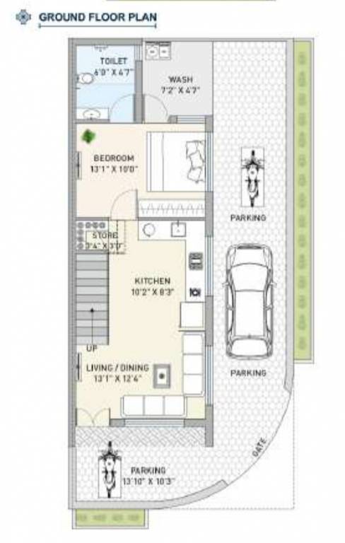 bungalows 2 Floor Plan Ground Floor Plan