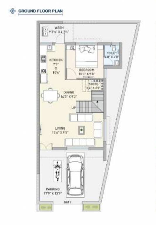 bungalows 2 Floor Plan Ground Floor Plan