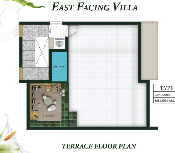 Terrace Floor Plan white villas Floor Plan Terrace Floor Plan
