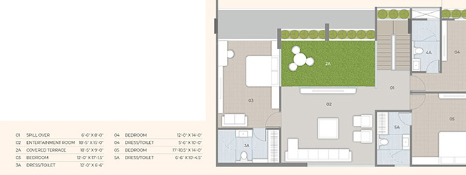  spectraa Floor Plan Upper Level Duplex Plan