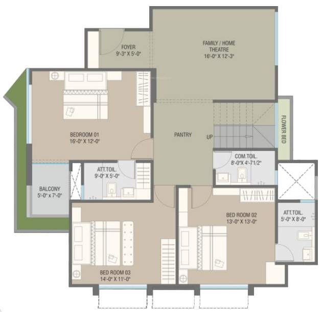  serene signatures Floor Plan Lower Level Penthouse Plan
