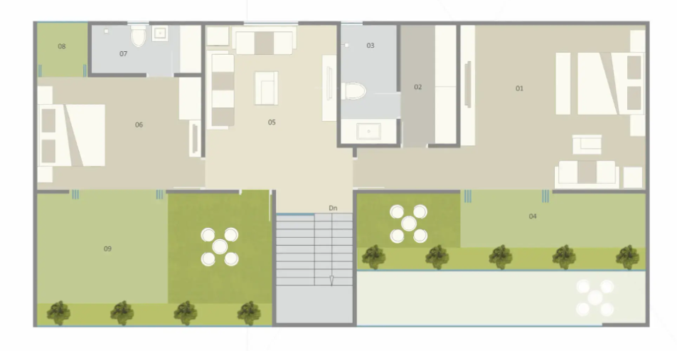 gardenbay Floor Plan Upper Level Penthouse Plan