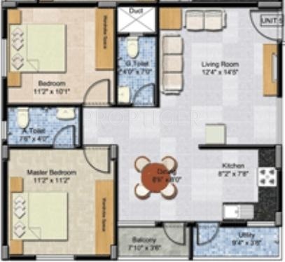 MVS Pride Annex (2BHK+2T (810 sq ft) 810 sq ft) MVS Pride Annex (2BHK+2T (810 sq ft) 810 sq ft)