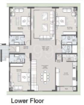 surya signature Floor Plan Lower Level Duplex Plan
