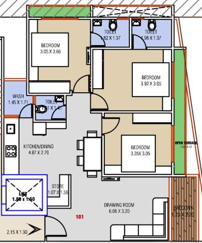  omkar lifestyle Floor Plan Floor Plan