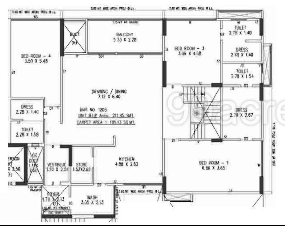  elegance Floor Plan Upper Level Duplex Plan