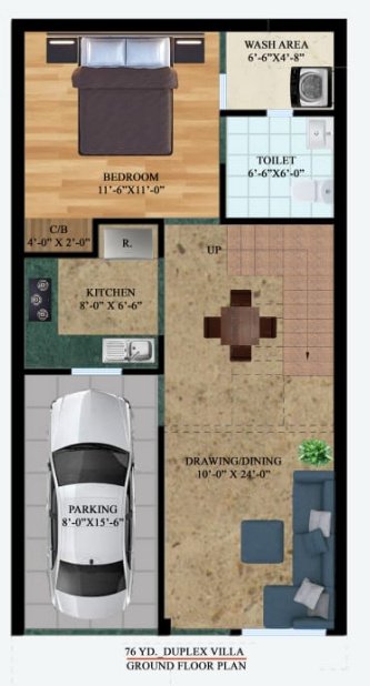greno green residency Floor Plan Ground Floor Plan