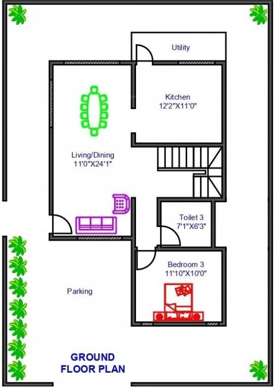 Ground Floor Plan casa grand luxeria Floor Plan Ground Floor Plan
