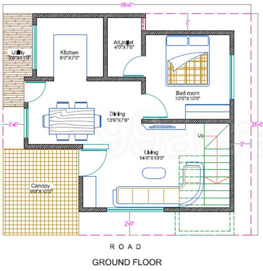  crown enclave Floor Plan Ground Floor Plan
