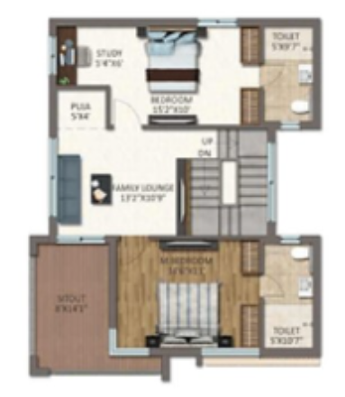  anmol alpine vistas Floor Plan First Floor Plan