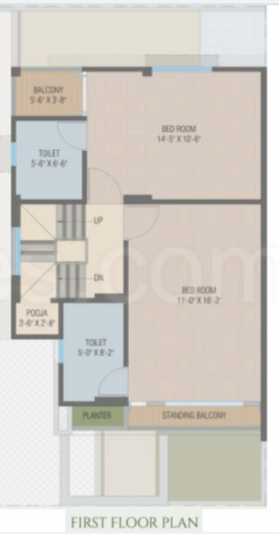  akshar-aangan Floor Plan First Floor Plan