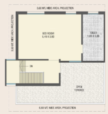 Second Floor Plan shree kanha bunglows Floor Plan Second Floor Plan