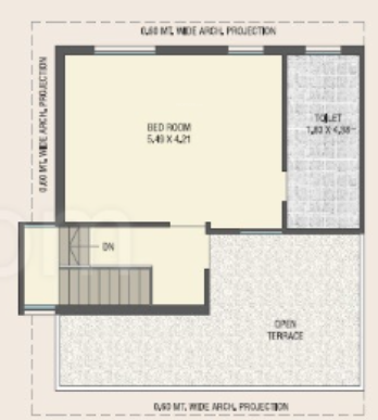 Second Floor Plan shree kanha bunglows Floor Plan Second Floor Plan
